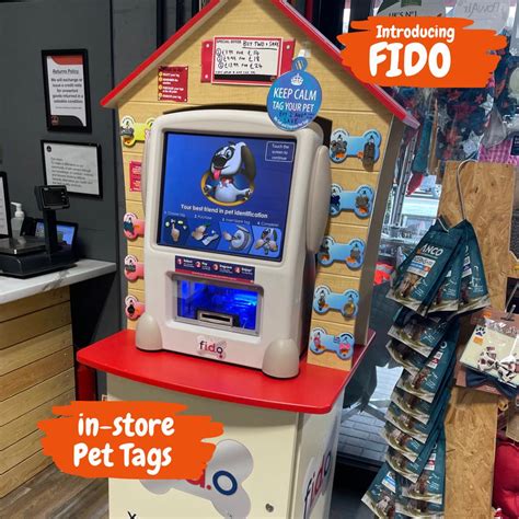 Fido Pet Tag in store service