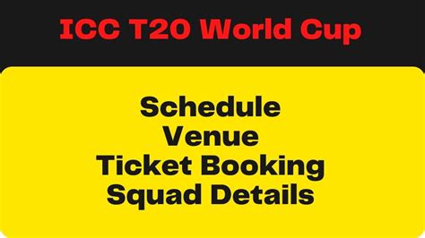 ICC Men's ODI Cricket World Cup 2023 Ticket Booking Details | ODI CWC ...