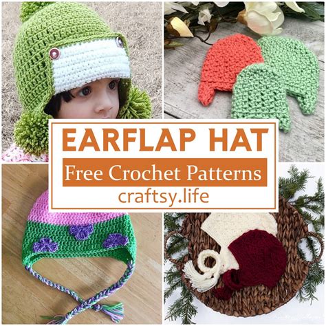 15 Free Crochet Earflap Hat Patterns In Different Sizes - Craftsy