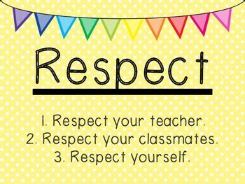 RESPECT Posters by Alyssa Hall | Teachers Pay Teachers