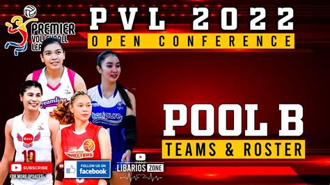 PVL POOL B TEAMS AND OFFICIAL ROSTER | PVL 2022 OPEN CONFERENCE | #PVL2022 - YouTube