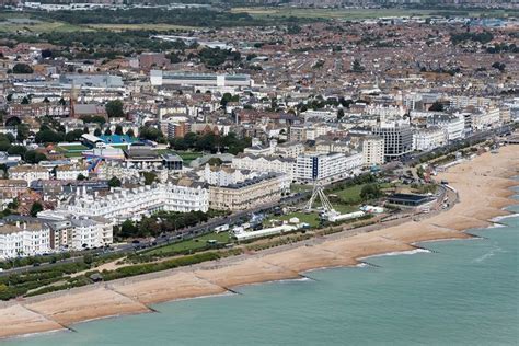 Eastbourne Beach Aerial Image