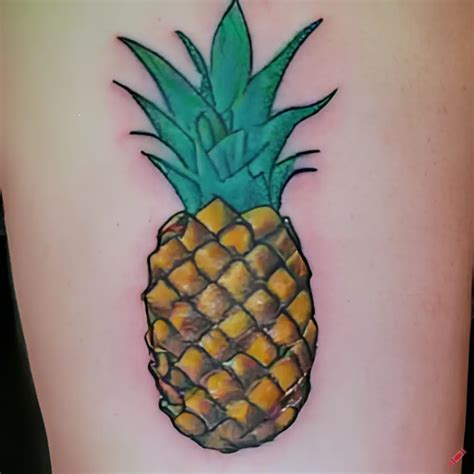 Pineapple Tattoo Meaning and Symbolism (Joy+Wealth)