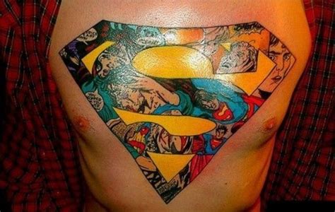 Amazing Superman Logo Chest Tattoo [pic] - Global Geek News