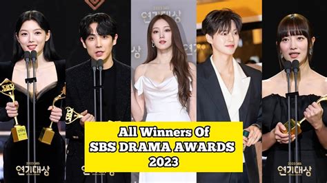 All Winners Of The SBS Drama Awards 2023 - YouTube