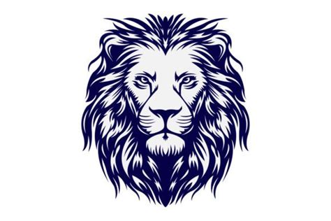 Lion Head Logo Vector Illustration Graphic by Crazinx · Creative Fabrica