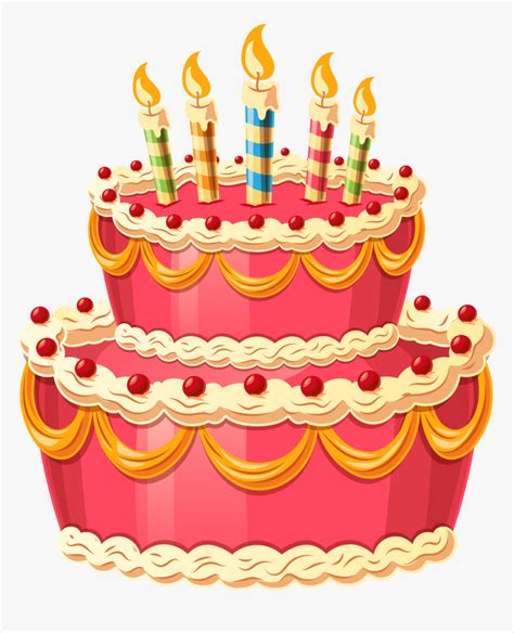 Cake Clipart Png - Transparent Background Birthday Cake Clip Art, Png Download , Transparent Png ...