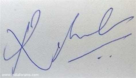 KL Rahul signature Photo