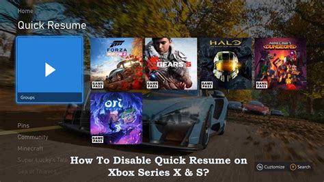 How To Disable Quick Resume On Xbox Series X & S?