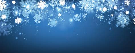 Blue Winter Banner With Snowflakes Stock Illustration - Download Image ...