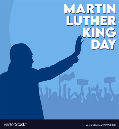 Mlk day united states of america Royalty Free Vector Image