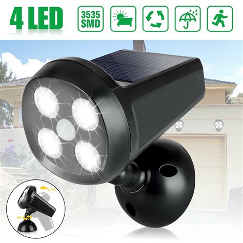 Outdoor Guardian Tech Security Torch LED Spotlight Solar Motion ...