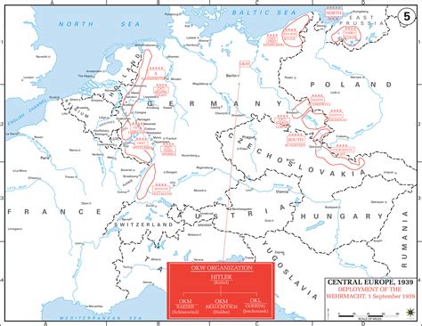 Map of WWII - Central Europe 1939 - Wehrmacht