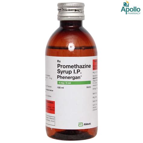 Phenergan Syrup 100 ml Price, Uses, Side Effects, Composition - Apollo ...