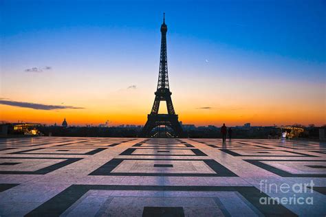 Eiffel tower at sunrise - Paris Photograph by Luciano Mortula - Fine Art America