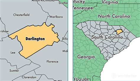 Darlington County, South Carolina / Map of Darlington County, SC / Where is Darlington County?