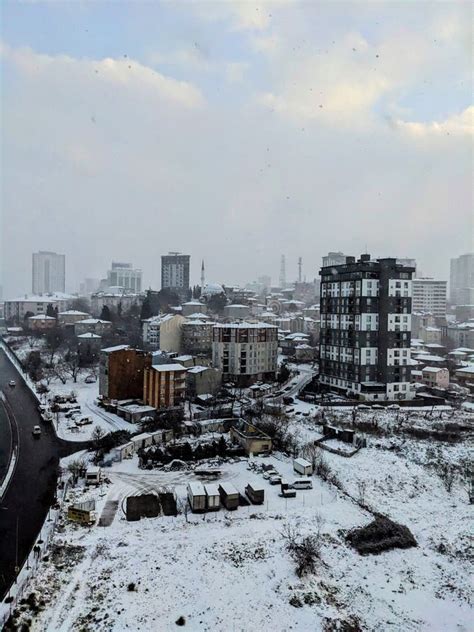 Stunning View of a Snowy Cityscapes Stock Photo - Image of cityscapes, snowy: 271100536