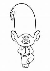 Trolls Printable Coloring Pages sketch template