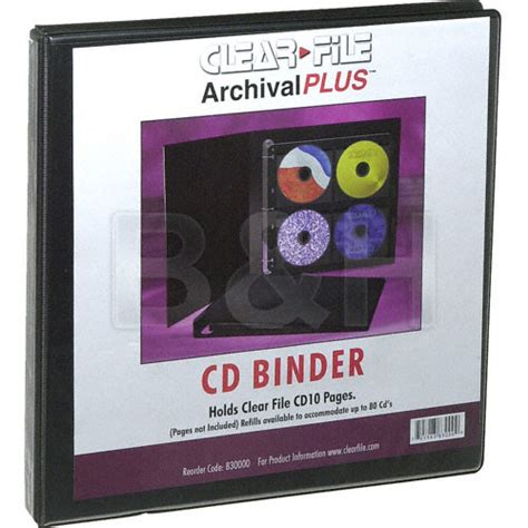 ClearFile Archival CD Storage Binder without Pages - 83000000