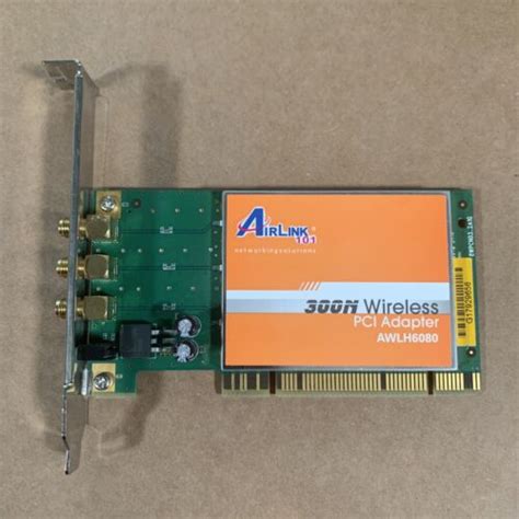 AirLink 101 300N Wireless PCI Adapter AWLH6080 PC Computer Card - No Antennas | eBay