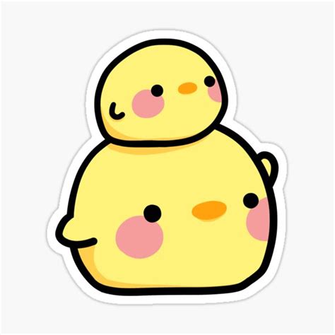 "Ducks" Sticker for Sale by Nikamii | Redbubble