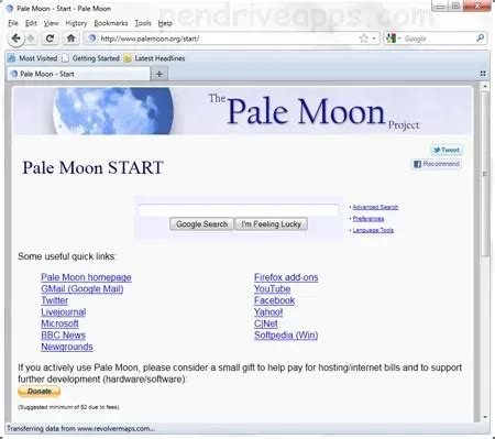 Pale Moon Portable - Web Browser PendriveApps