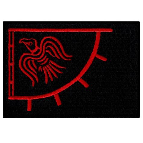 VIKING RAVEN BANNER Red Flag Patch iron-on embroidered | Etsy