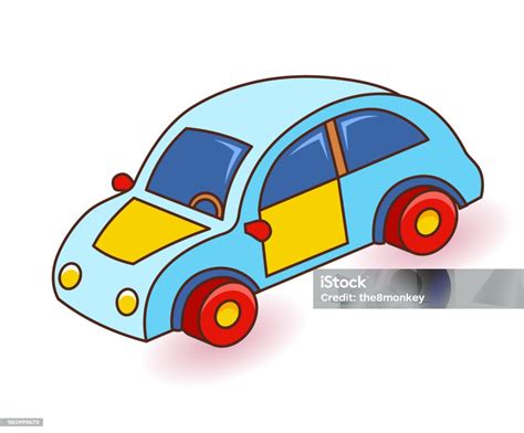 Toy Car Cartoon Vector Illustration Stock Illustration - Download Image ...