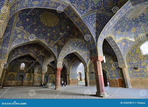 Interior Of The Jameh Mosque Of Isfahan, Iran Editorial Stock Photo - Image: 53829873