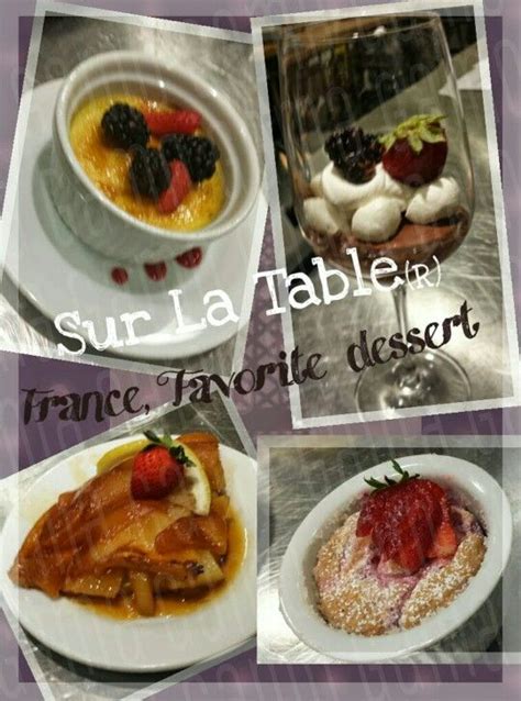 Sur La Table Recipes| for the 'Fance Favorite Dessert' cooking class ...