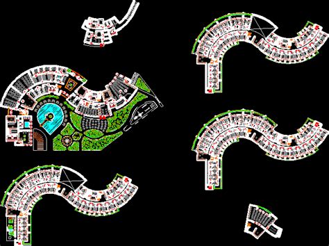 Hotel plans in AutoCAD | Download CAD free (1.28 MB) | Bibliocad | Hotel plan, Hotel floor plan ...