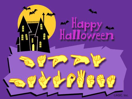 Happy Halloween! From Laurel's ASL Halloween Spooks! #ASL | Asl sign ...