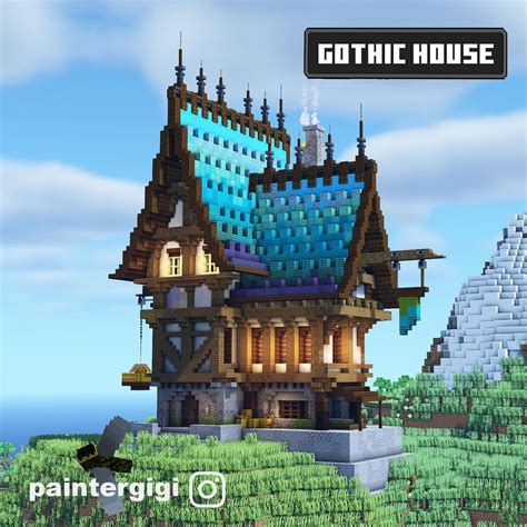 Paintergigi-Minecraft Builder on Instagram: “Gothic House. This build ...