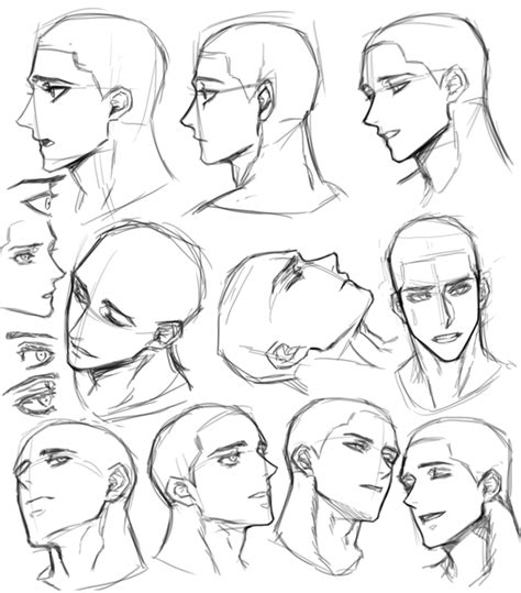 Pin by Camille YU on [M] Drawing expressions | Male face drawing, Face ...