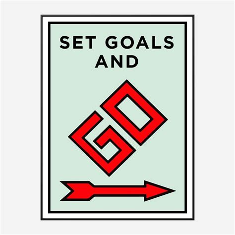 Set Goals Art Print