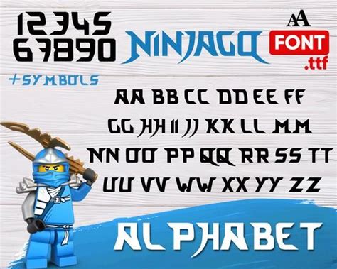 ninjago font svg, ninjago letters svg, ninjago alphabet svg, decal, stencil, vinyl, cricut ...