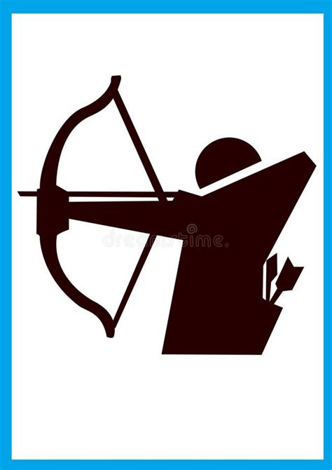 Archery Symbol stock illustration. Illustration of indoor - 9041369