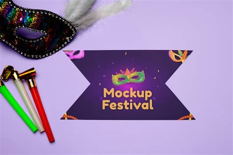 Premium PSD | Brazilian carnival flyer mockup