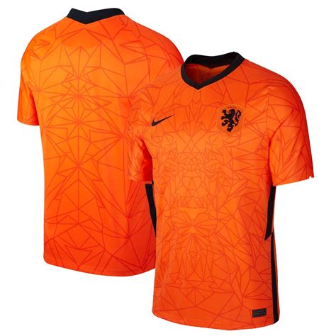 Men's Nike Orange Netherlands National Team 2020/21 Home Stadium Replica Jersey