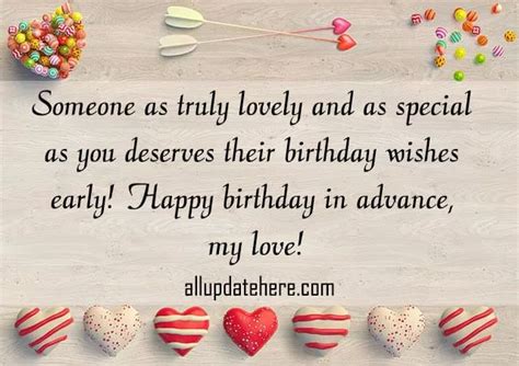 Happy Birthday In Advance Wishes – Best Wishes For Birthday | Advance happy birthday wishes ...