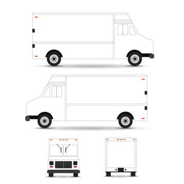 Blank Food Truck Design Template