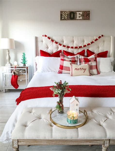 Cozy Master Bedroom Christmas Decor Tour - The Southern Thing