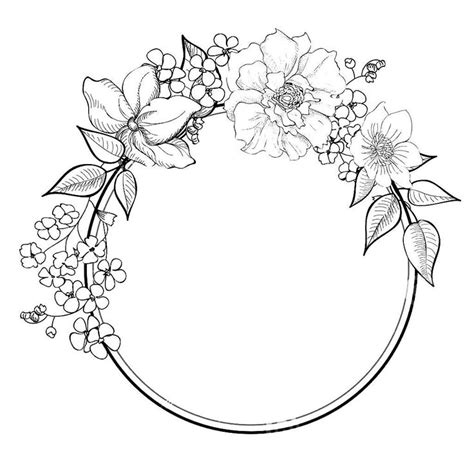 Rose Border Drawing at GetDrawings | Free download