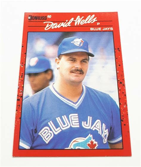 David Wells 1990 Toronto Blue Jays Baseball Donruss Trading Card #425 | eBay | Blue jays ...