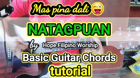 NATAGPUAN basic guitar chords tutorial - YouTube