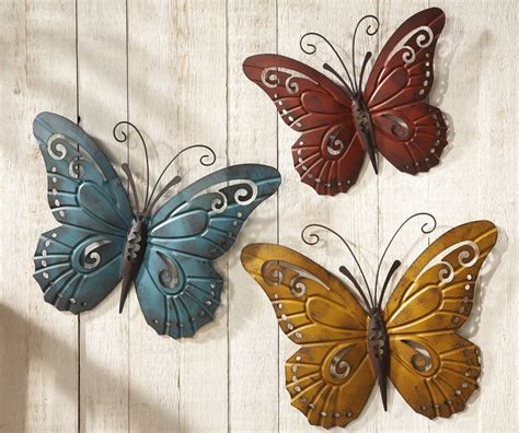 Butterfly Metal Wall Art Set | Art & Home