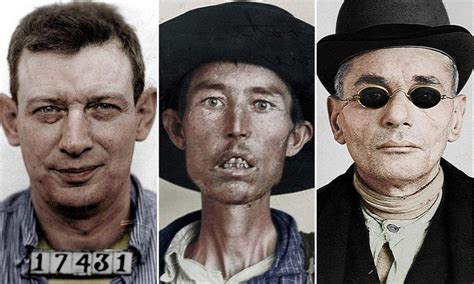 Stunning colorized mugshots of Leavenworth prison's earliest inmates — Daily Mail | Mug shots ...