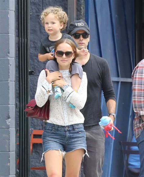 Semi-Exclusive... Natalie Portman & Family Out And About In Los Feliz ...