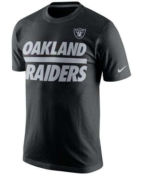 Lyst - Nike Men's Oakland Raiders Team Stripe T-shirt in Black for Men