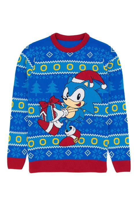 Buy Vanilla Underground Blue Sonic Mens Christmas Jumper from the Next UK online shop